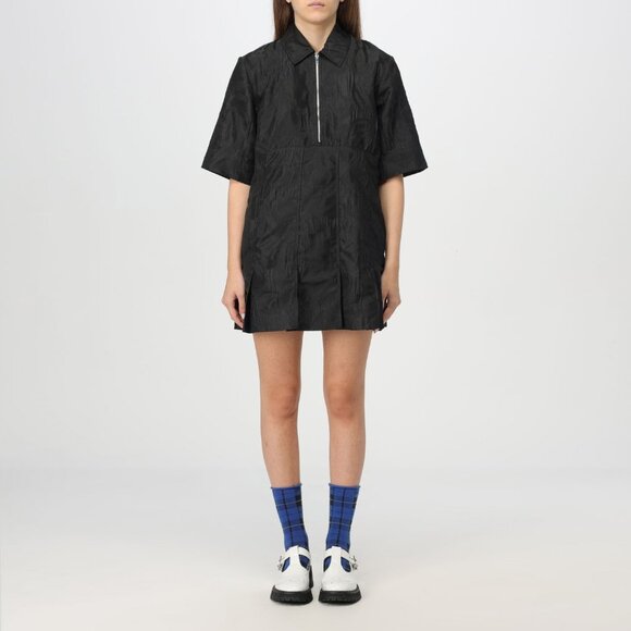 Ganni Dresses & Skirts - Ganni Textured Jacquard Mini Dress in Black, size 34
